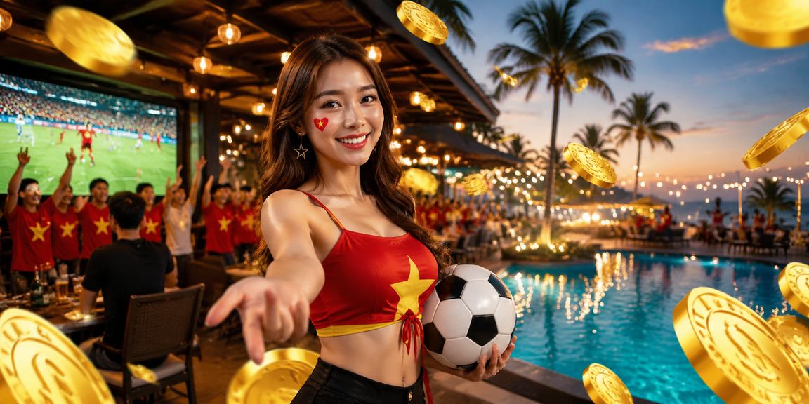 Lễ hội cá cược bóng đá tại Nha Trang với người hâm mộ theo dõi trận đấu trực tiếp